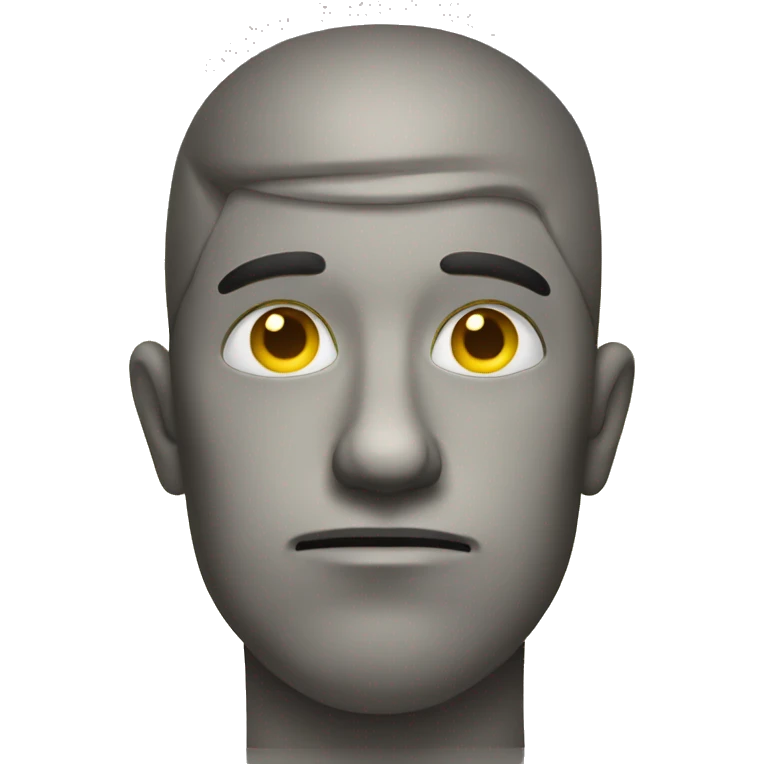 Yellow face emoji bored and tired emoji