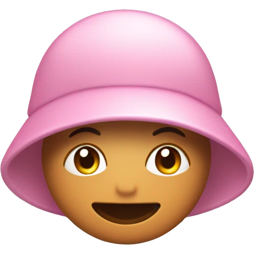Light pink cappy with the word “mom” on it emoji