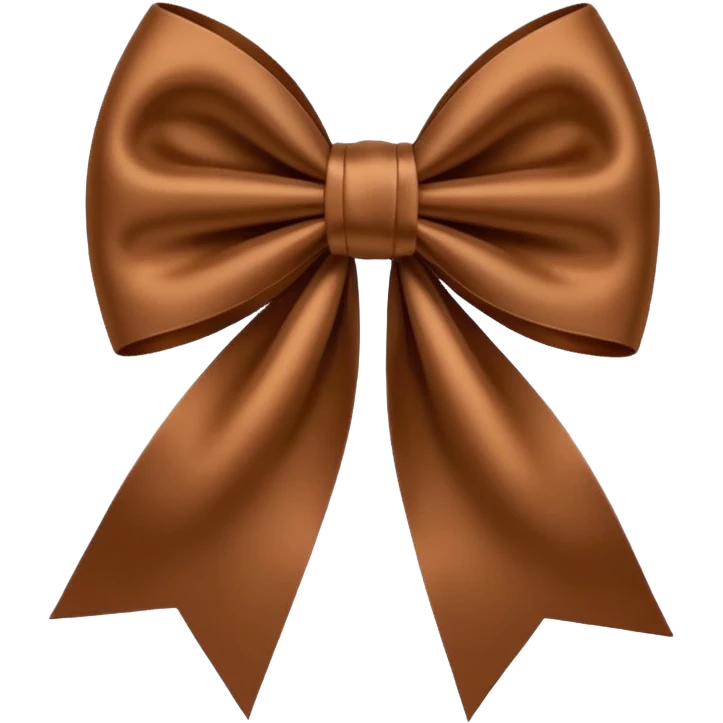 brown bow emoji