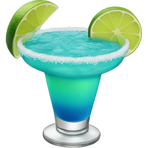 Blue margarita emoji