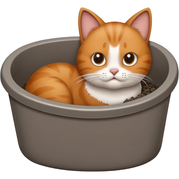 Cat pooping emoji
