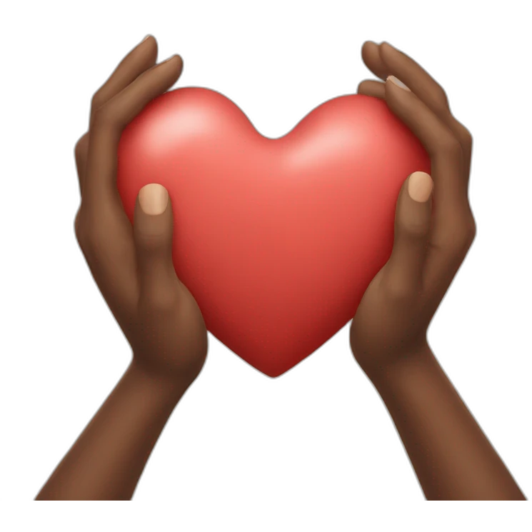 broken heart in hands emoji