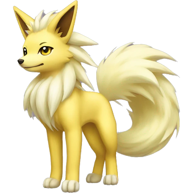 Ninetails-Jolteon full body emoji