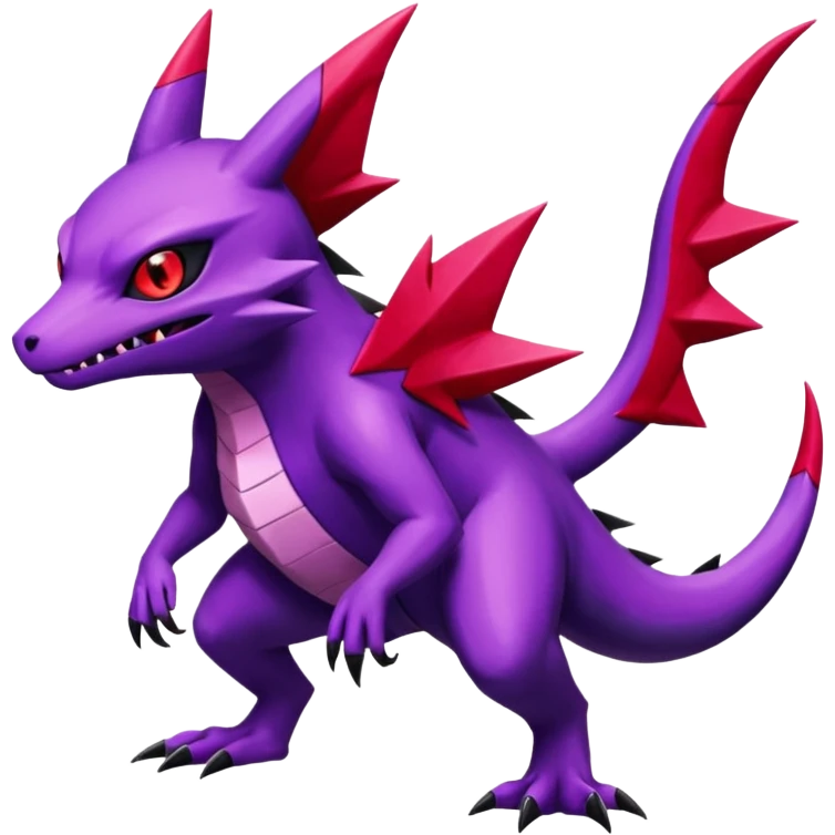 Salandit-Sableye-Noibat-Zangoose-fusion, full body emoji