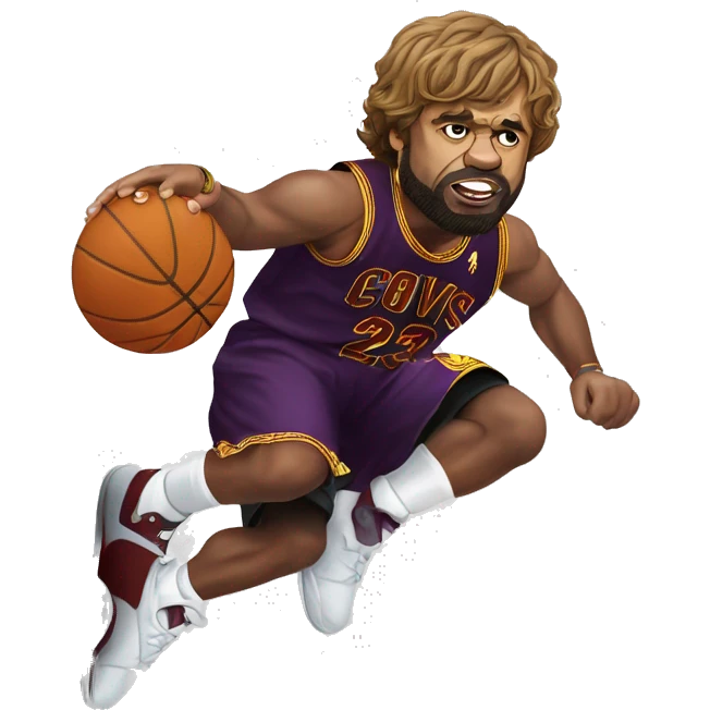 Lord Tyrion dunking on lebron James emoji
