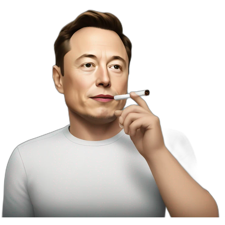 Elon musk smoking emoji