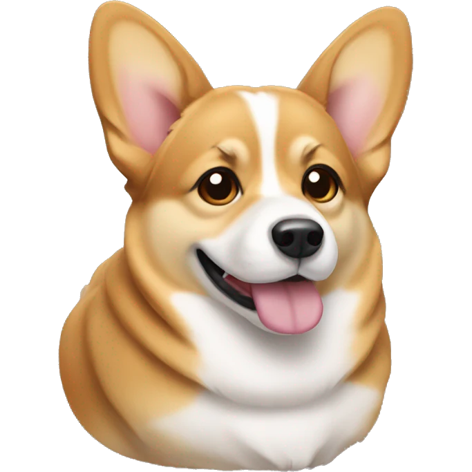 corgie with floppy ears emoji