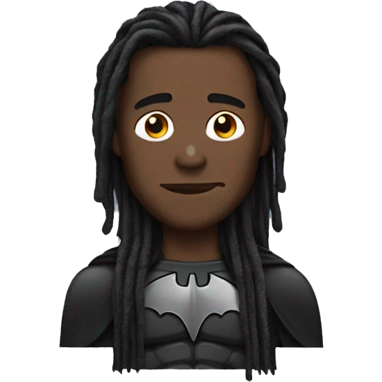 batman with long locs  emoji
