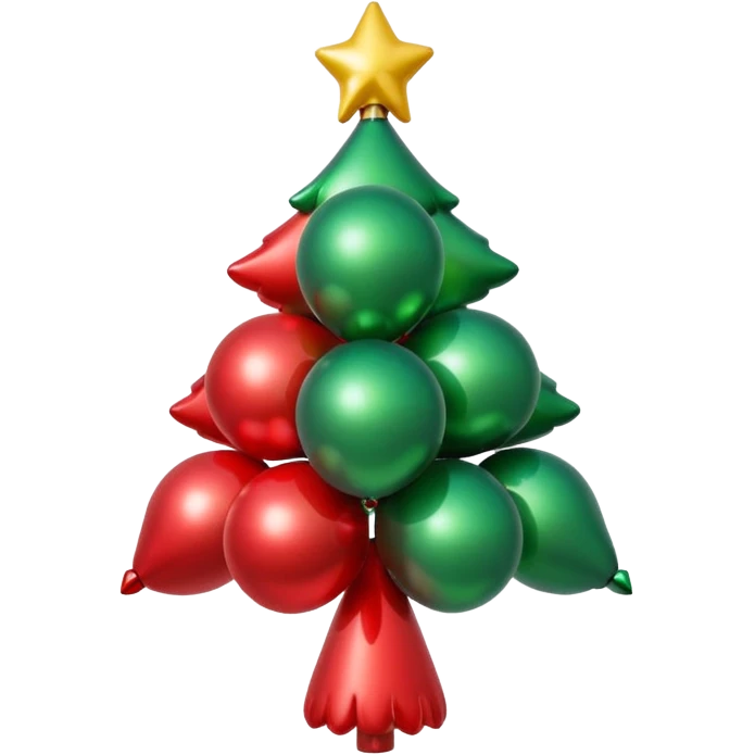 balloon Christmas tree toy emoji