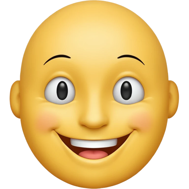 сгенерируй смайлик красавчик лысая голова emoji
