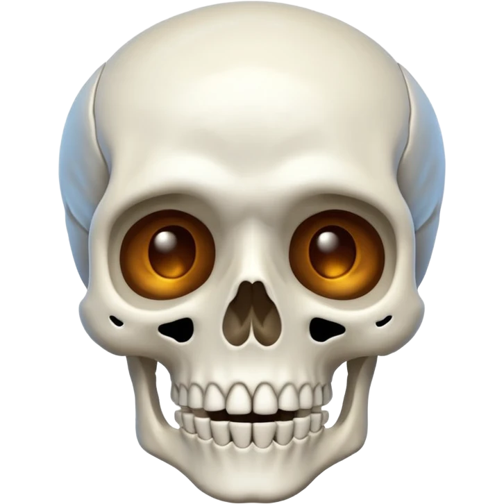 Skeleton mewing emoji