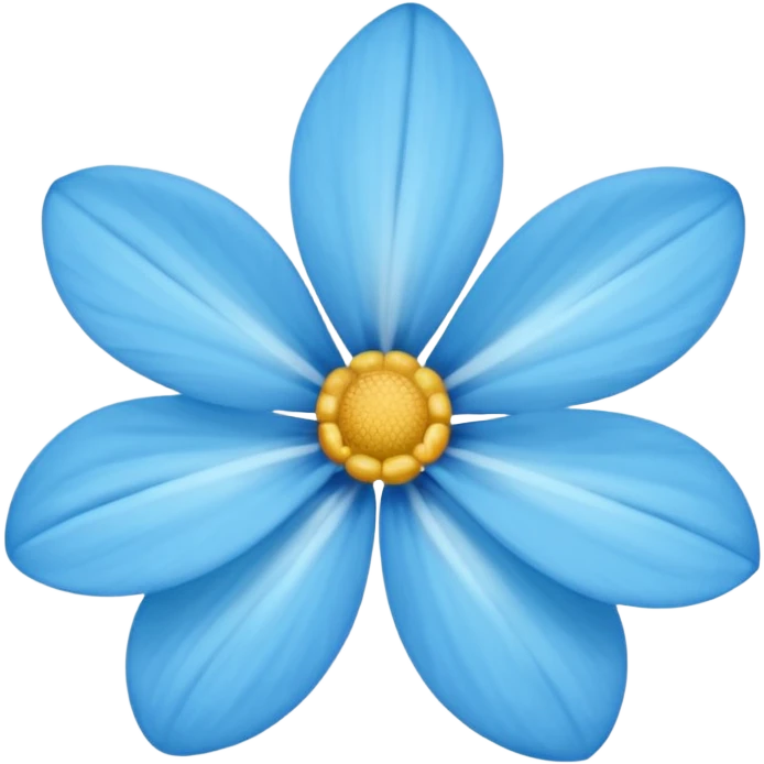 Flores azules emoji