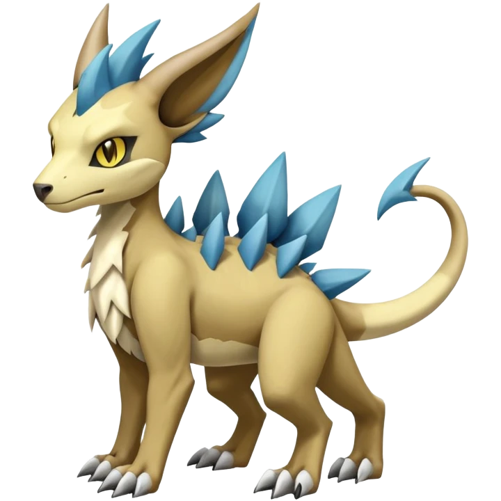 Manectric-Luxray-Cubone-Marowak-Draco-Fakémon-hybrid-creature (full body), 4 legs emoji