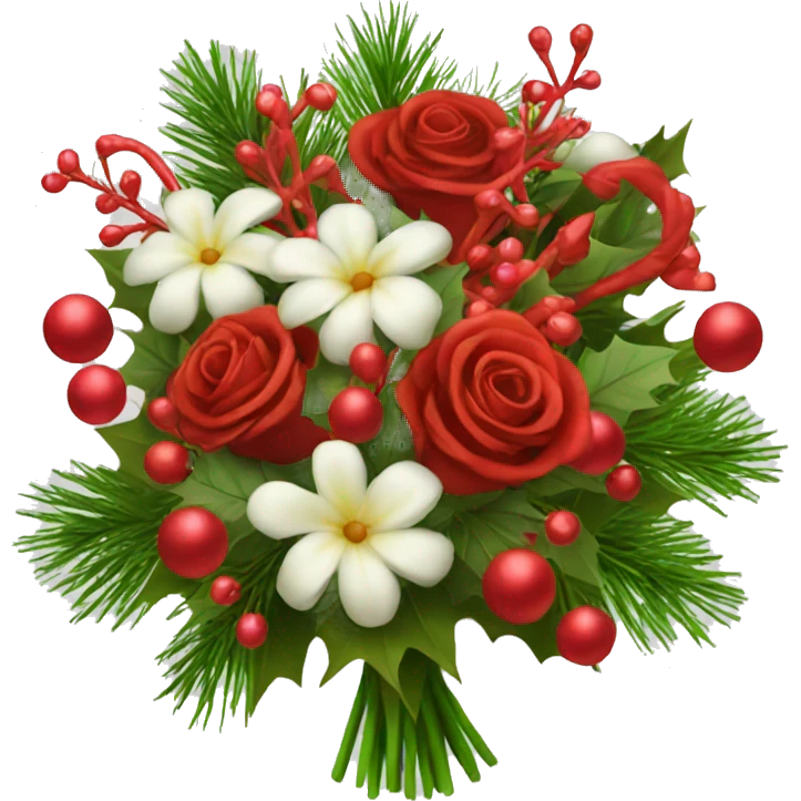 Christmas bouquet  emoji