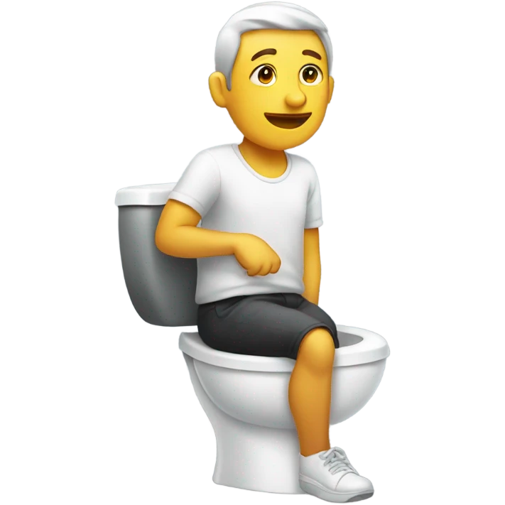 man in toilet  emoji