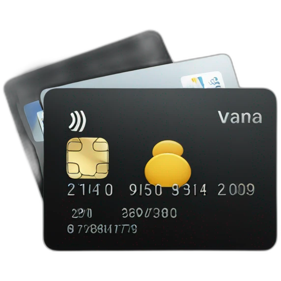 Black credit card emoji