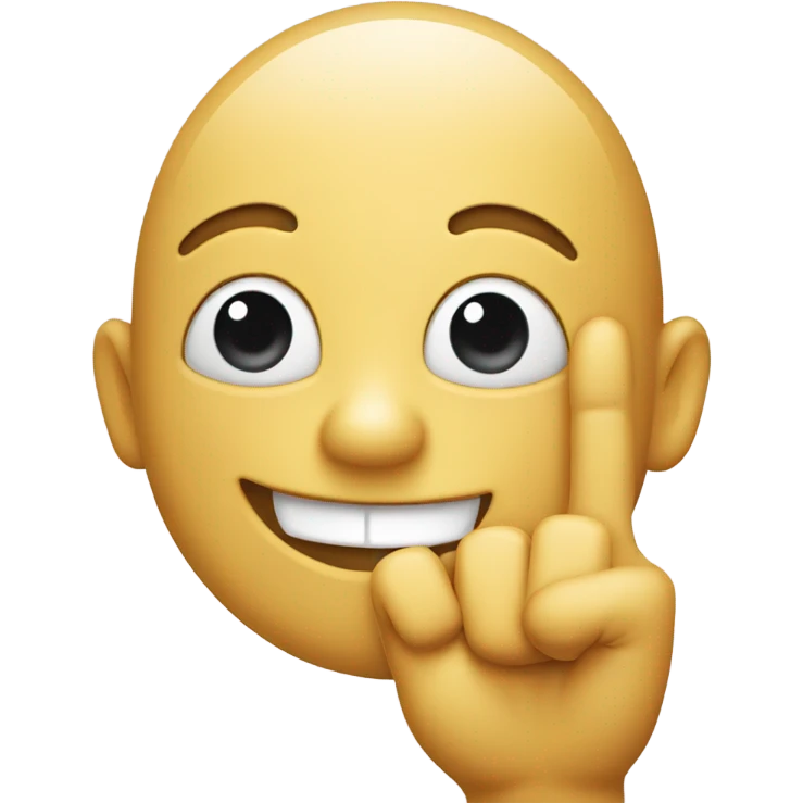 Smile face vitrina finger  emoji