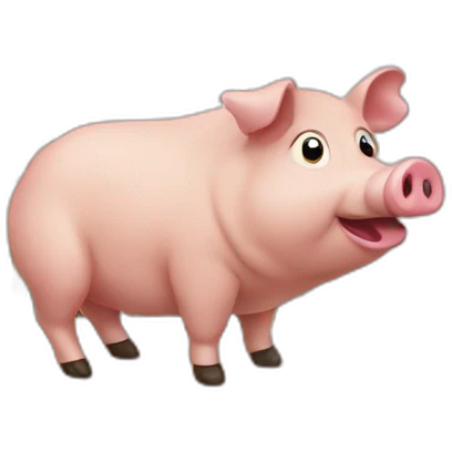 Cochon sur île deserte emoji