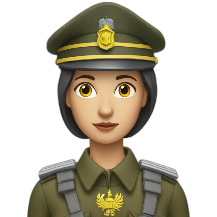 ukranian soldier woman emoji