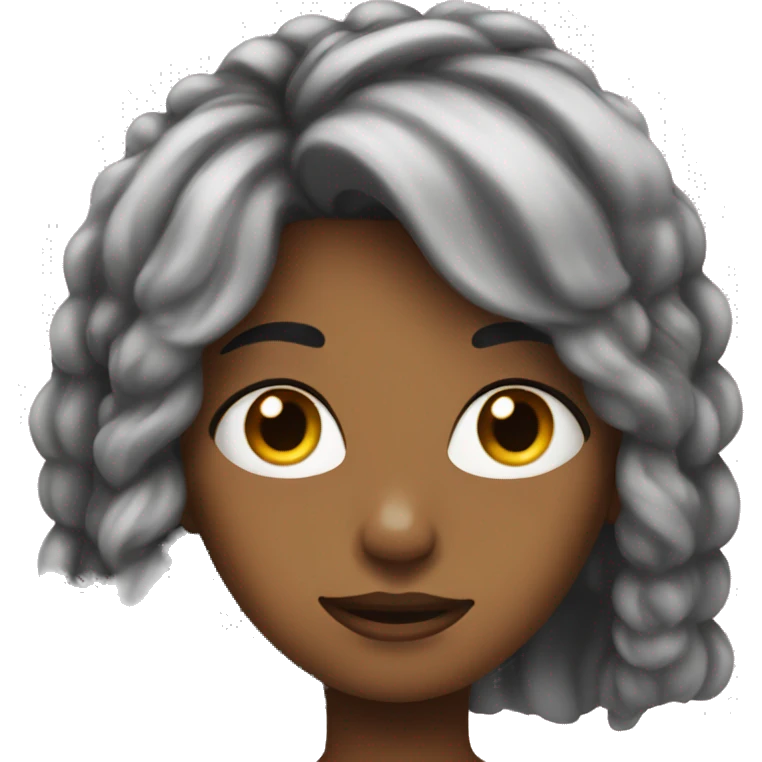 🙄 with a girl hair emoji