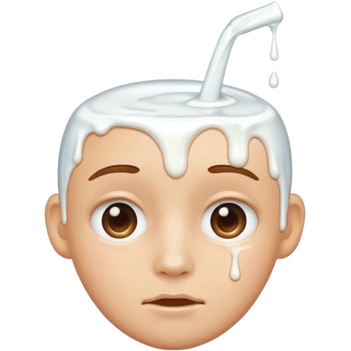 face dripping in milk emoji