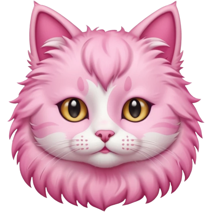 cute pink cat cutecore emoji