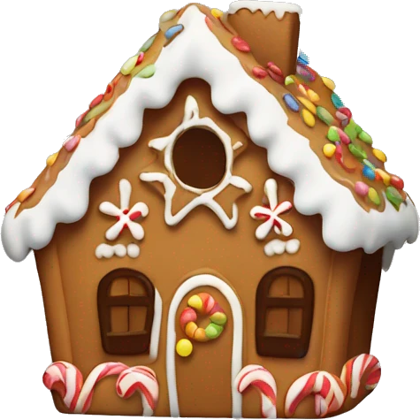 gingerbread house emoji