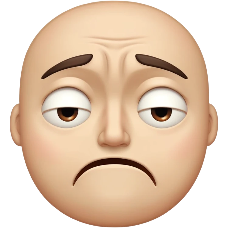 A cartoonish, expressive face with eyes squeezed shut in a tense, slanted shape (one angled up, the other down) and a tight, straight mouth, conveying frustration, discomfort, or embarrassment. emoji