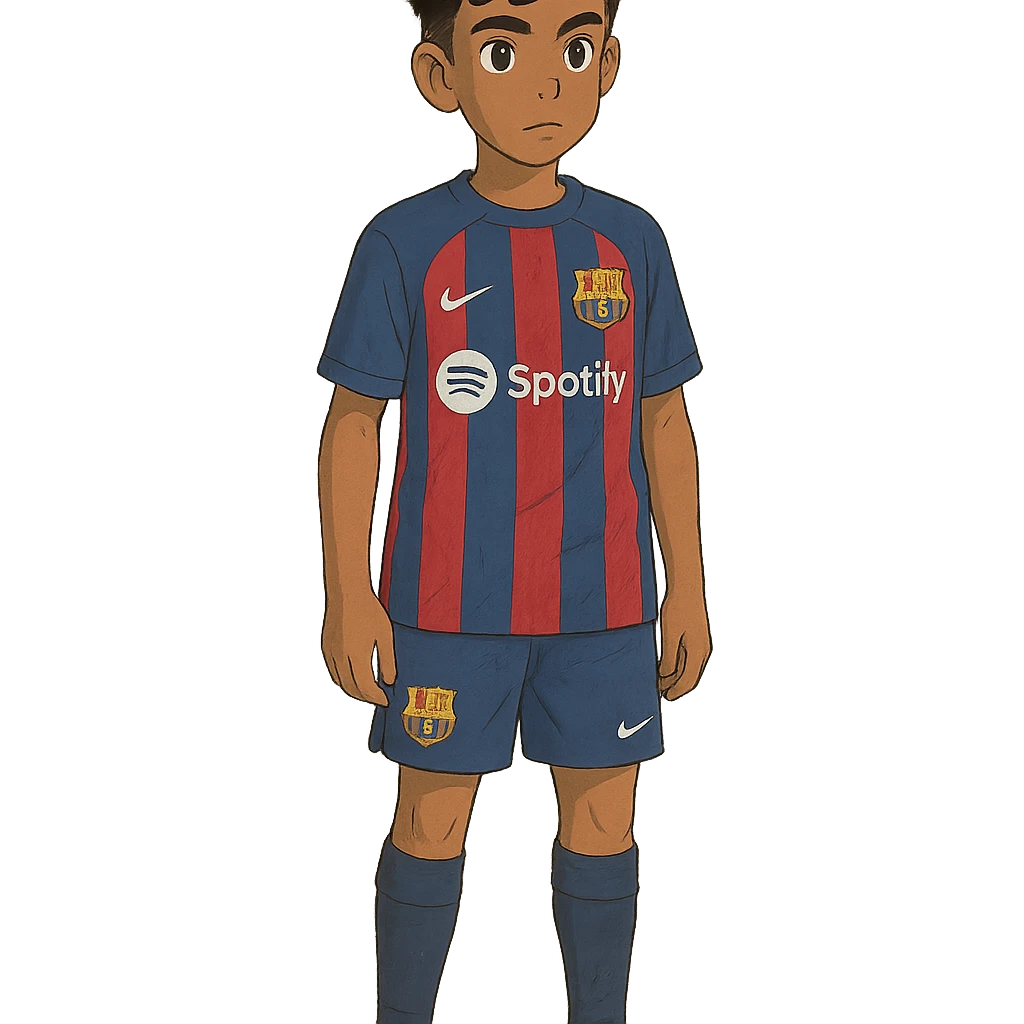 Lamine Yamal in football kit emoji