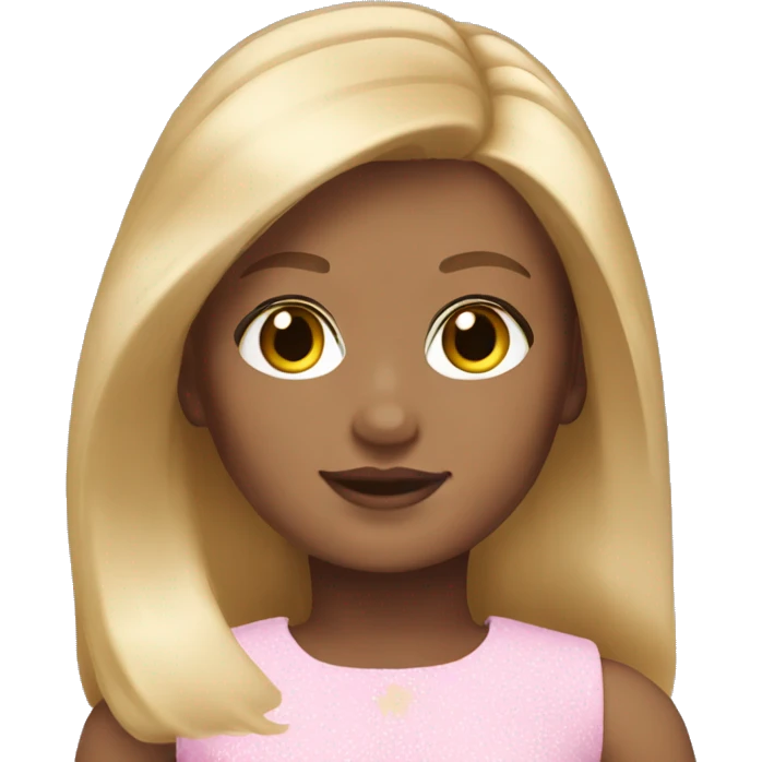 american girl with blonde shoulder level hair emoji