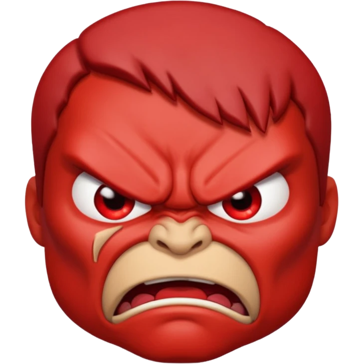 A super ultra angry face emoji