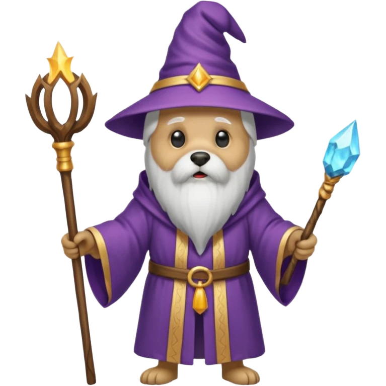 Dog wizard emoji