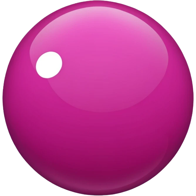 magenta color sphere,pnly sphere. emoji