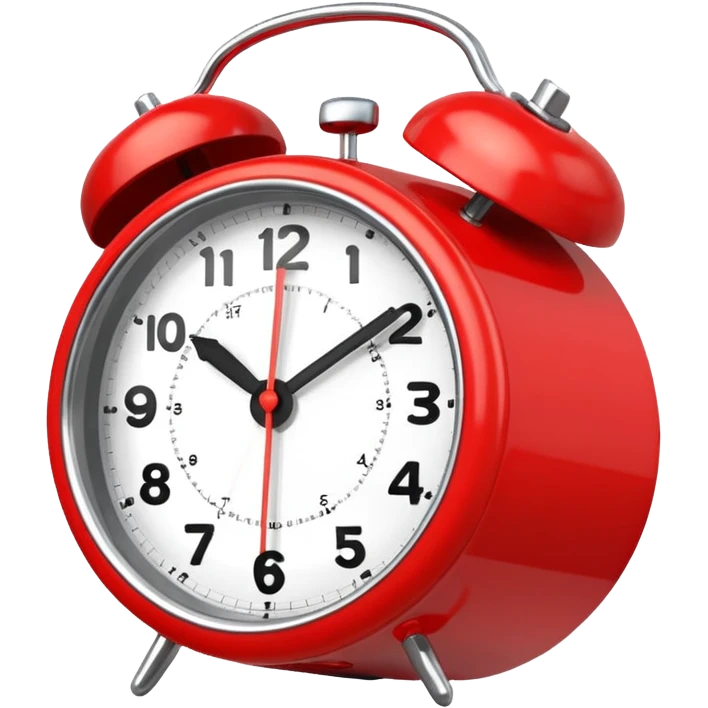  despertador rojo emoji