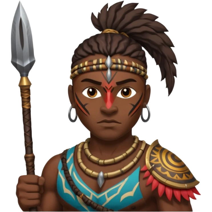 African warrior emoji