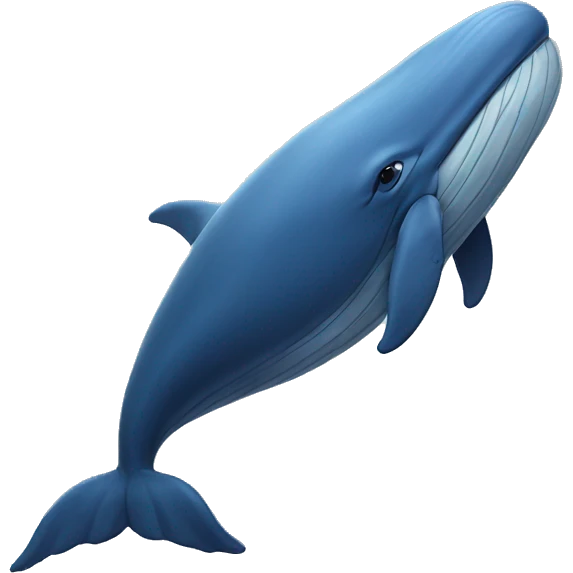 Blue whale emoji