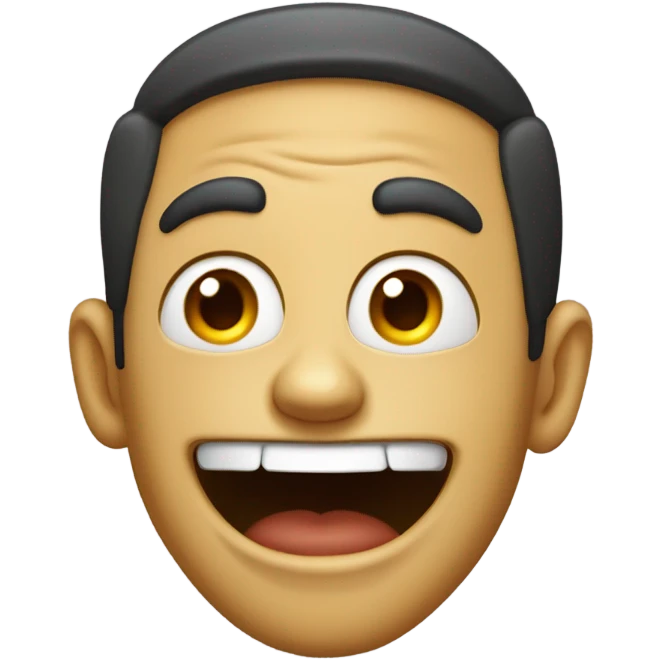 Crazy face emoji