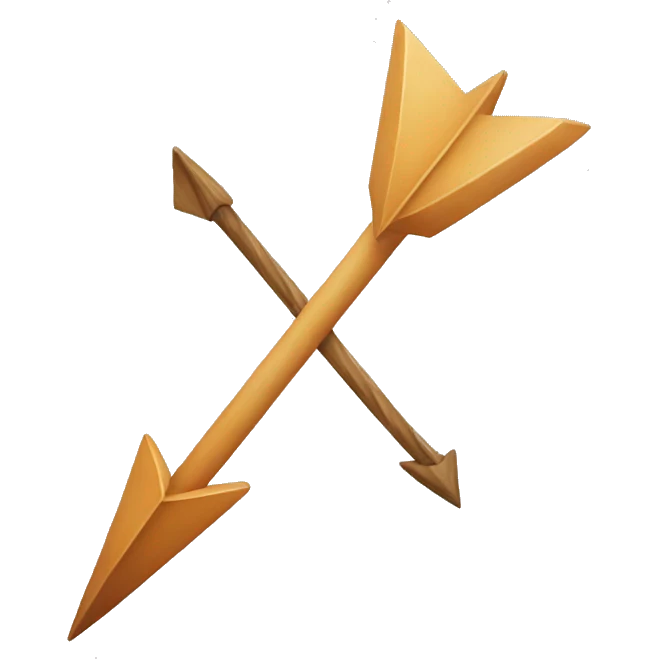Creative arrow emoji