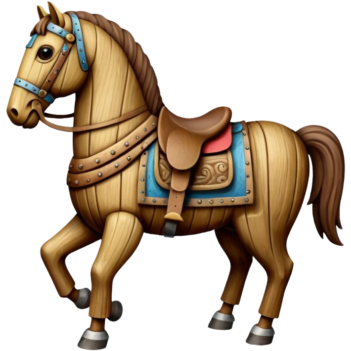 trojan horse no saddle emoji