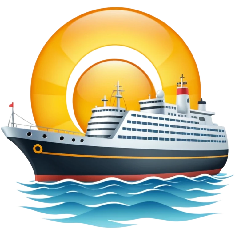 Sole più nave emoji