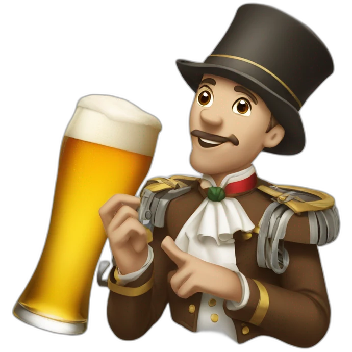 Trompette et bière emoji