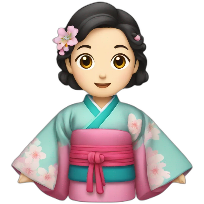 Kimono et hanbok emoji