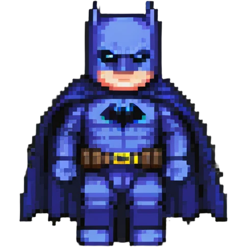 Batman with bat symbol, caped crusader silhouette emoji
