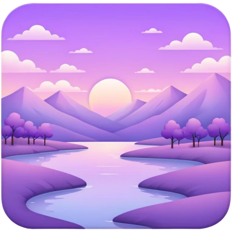 Purple pastel scenery  emoji