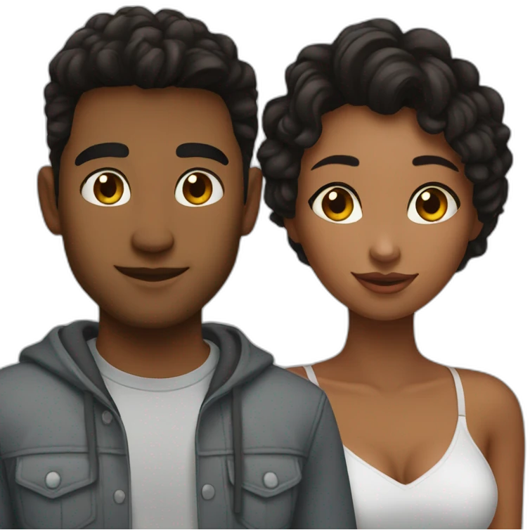 Alina and her boyfriend Sasha emoji