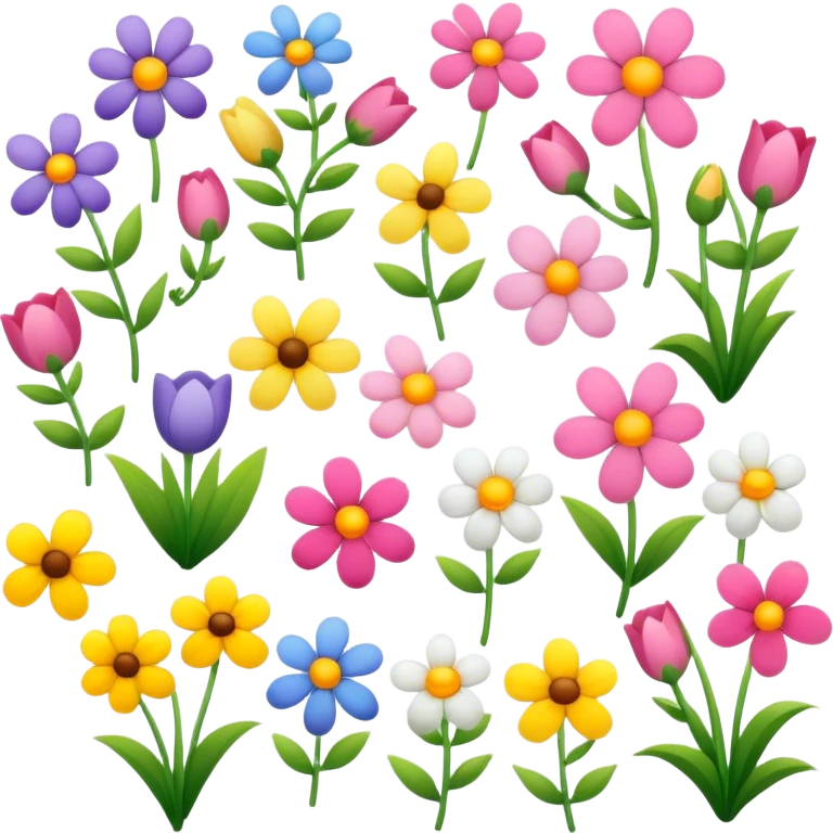 spring flowers emoji