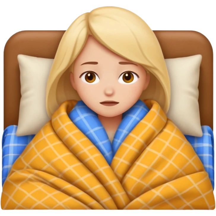 cute girl cosy blanket emoji sleepy in  emoji