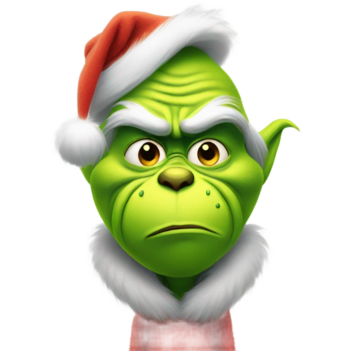 grinch feeling shy emoji