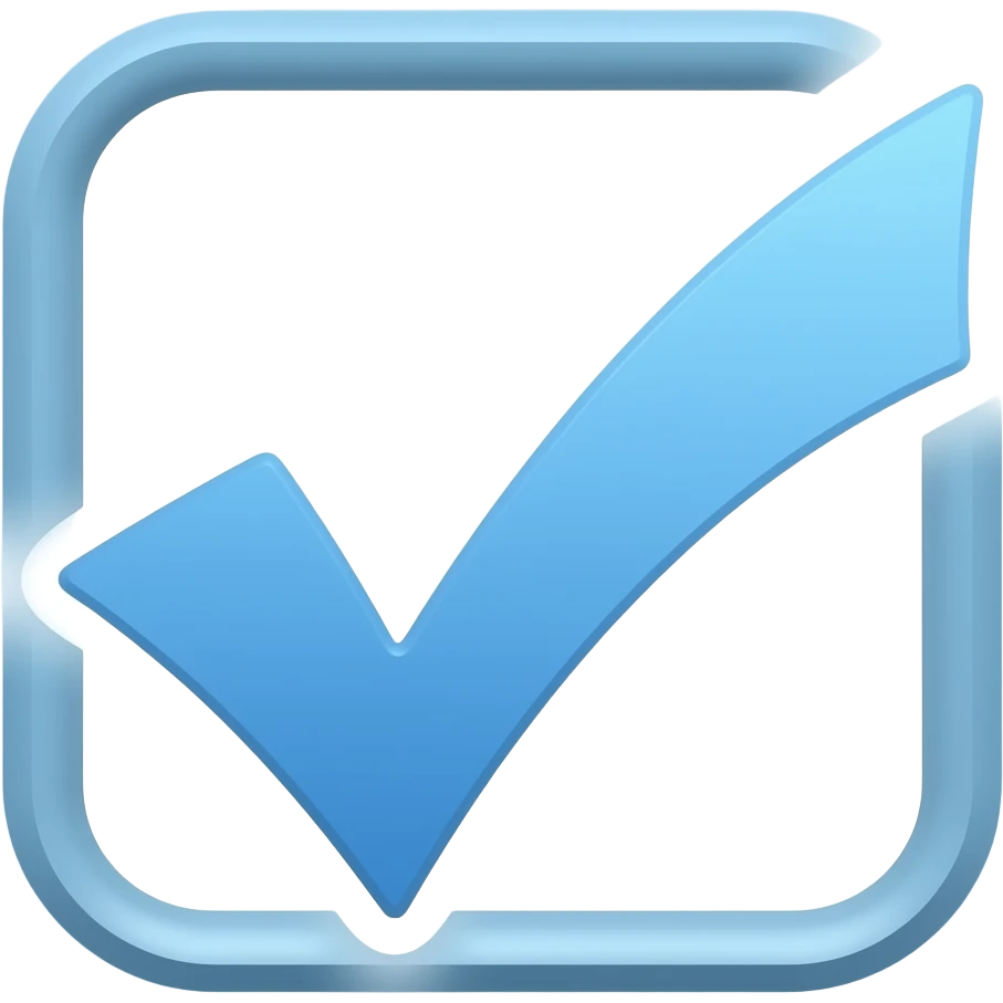 Синяя Галочка проверено emoji