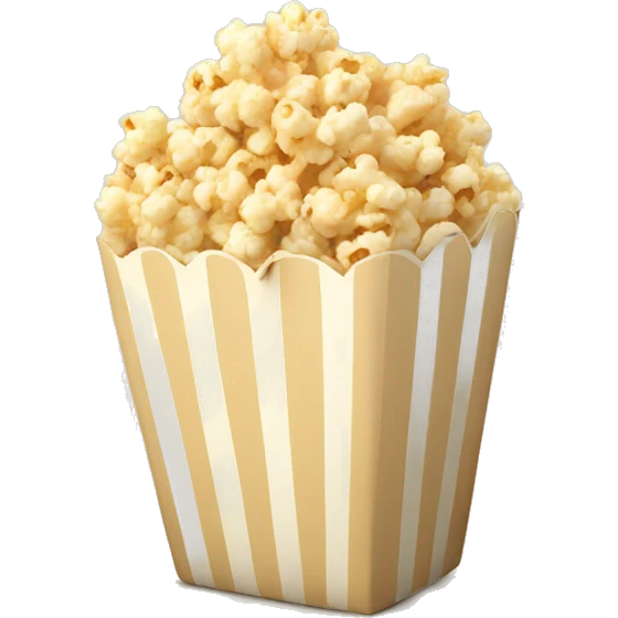 Popcorn in beige package  emoji